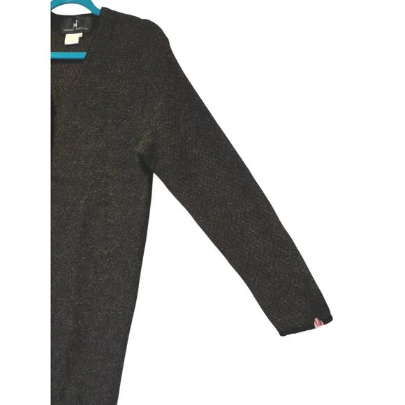 Peruvian Connection Women's Herringbone Coat Dress Long Sleeve Alpaca Wool | L - Picture 4 of 10